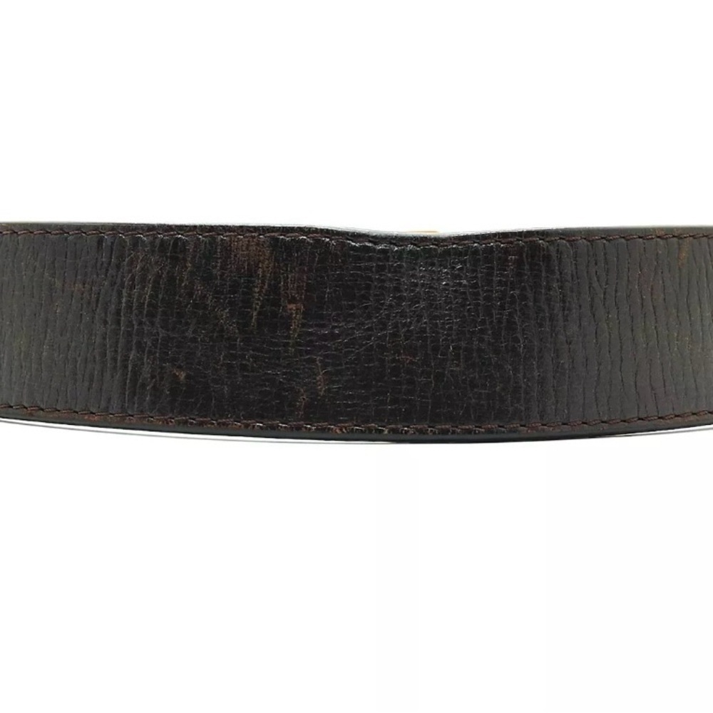 Louis Vuitton Mens Brown Leather Belt sz 32 - Picture 3 of 10